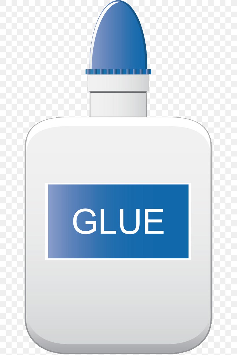 Adhesive Vector Graphics Clip Art Cartoon, PNG, 650x1225px, Adhesive, Animation, Blue, Bottle, Brand Download Free