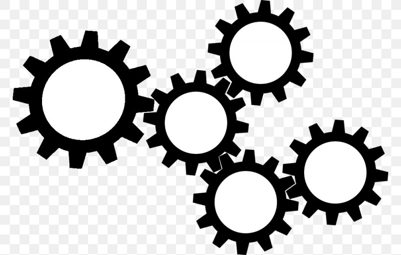 Car Gear Sprocket Clip Art Wheel, PNG, 768x522px, Car, Auto Part, Bicycle Drivetrain Part, Bicycle Part, Black And White Download Free