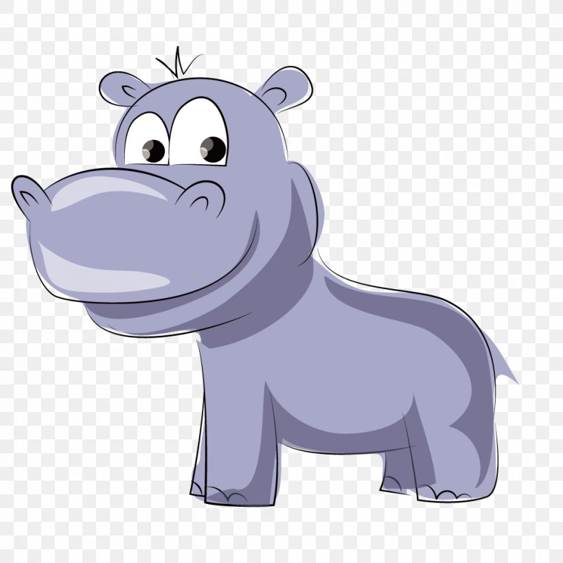 Dog Hippopotamus Cartoon Animal, PNG, 1001x1001px, Hippopotamus, Blue, Carnivoran, Cartoon, Cuteness Download Free