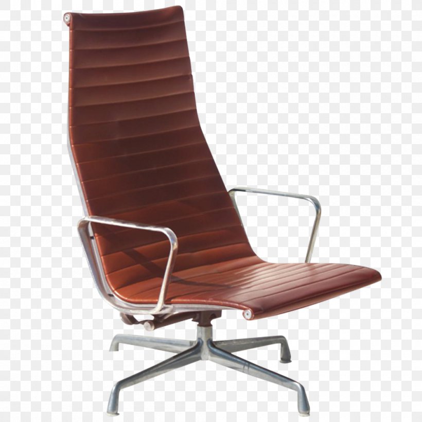 Eames Lounge Chair Wood Charles And Ray Eames Eames Aluminum Group, PNG, 1000x1000px, Chair, Armrest, Chaise Longue, Charles And Ray Eames, Comfort Download Free