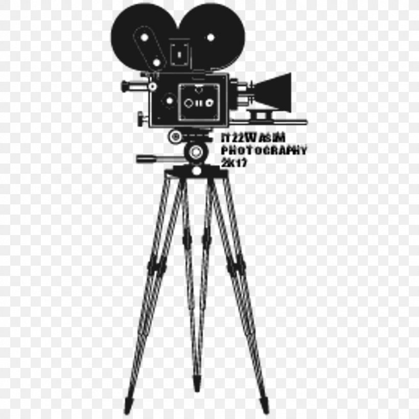 Tripod Movie Camera Film Video Cameras, PNG, 1024x1024px, Tripod, Black, Black And White, Camera, Camera Accessory Download Free