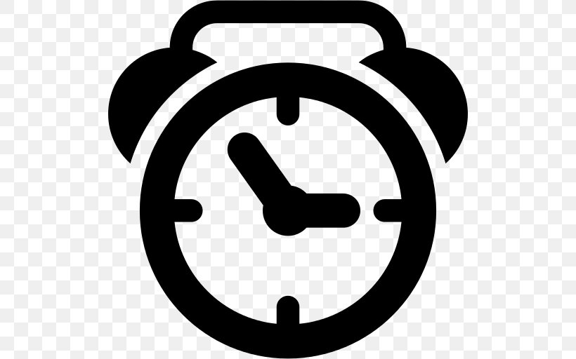 Clock Alarm, PNG, 512x512px, Stopwatches, Blackandwhite, Chronometer Watch, Clock, Flat Design Download Free