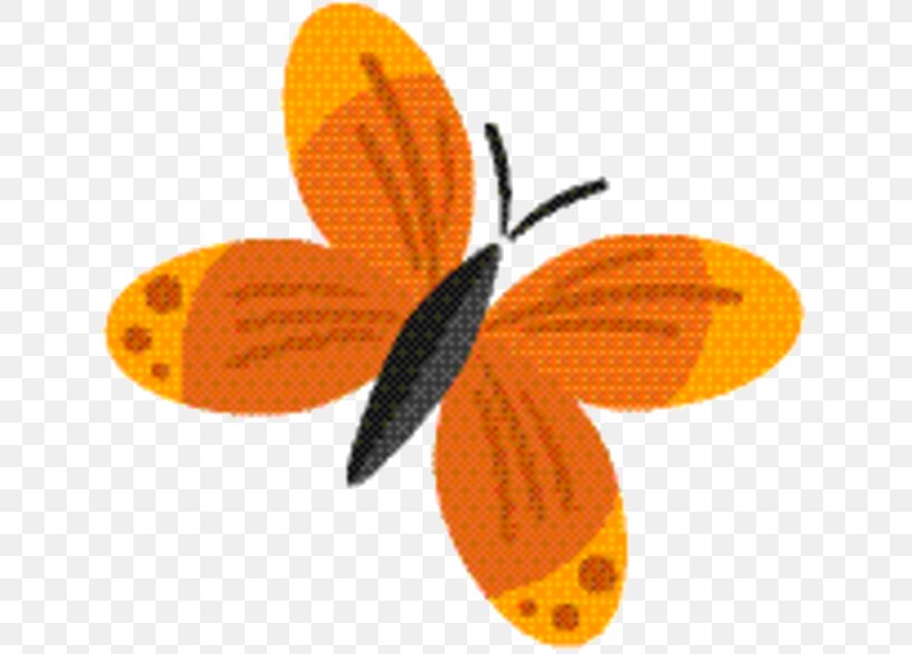 Orange Flower, PNG, 649x588px, Insect, Butterfly, Flower, M Butterfly, Membrane Download Free