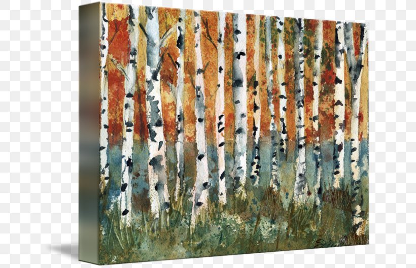 Birch Landscape Painting Oil Painting Art, PNG, 650x528px, Birch, Abstract Art, Acrylic Paint, Acrylic Painting Techniques, Art Download Free