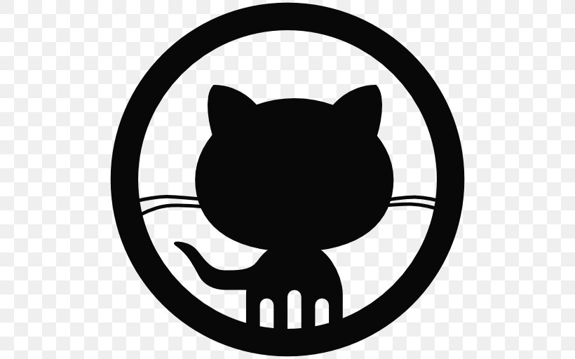 GitHub Clip Art, PNG, 512x512px, Github, Black, Black And White, Carnivoran, Cat Download Free