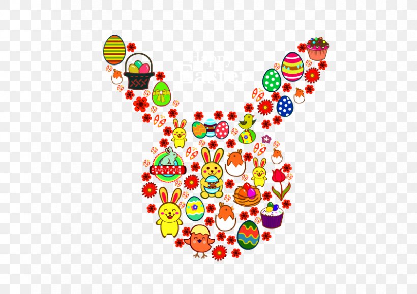 Easter Bunny Easter Egg, PNG, 842x595px, Watercolor, Cartoon, Flower, Frame, Heart Download Free