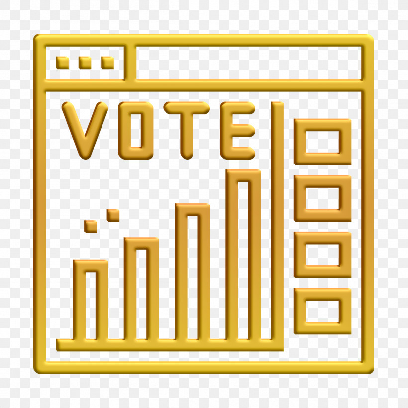 Poll Icon Election Icon, PNG, 1154x1156px, Poll Icon, Election Icon, Line, Text, Yellow Download Free