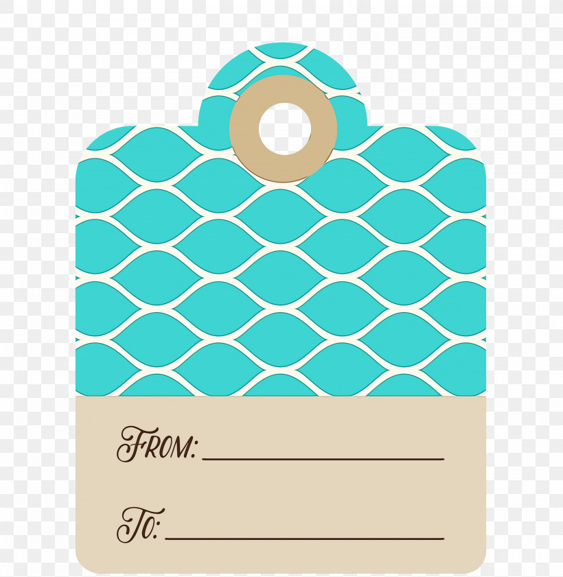 Turquoise Font Pattern Area Line, PNG, 2924x3000px, Gift Printable Tag, Area, Gift Tag, Line, Meter Download Free