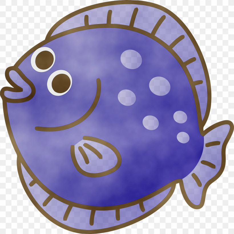 Violet Purple, PNG, 3000x2998px, Flounder, Cartoon Flounder, Fish, Paint, Purple Download Free