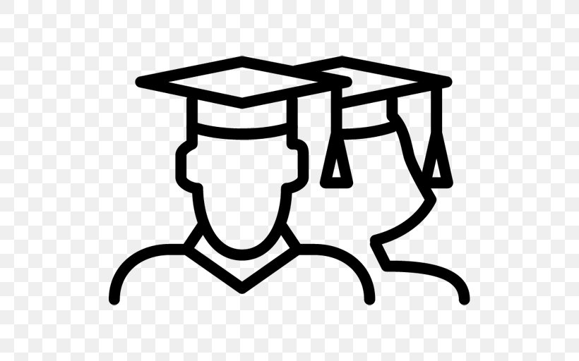 Student Loan Graduation Ceremony, PNG, 512x512px, Student, Academic Degree, Artwork, Black And White, College Download Free
