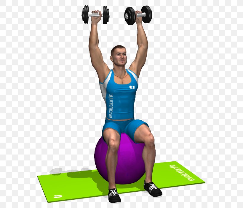 Weight Training Shoulder Exercise Balls Overhead Press, PNG, 700x700px, Watercolor, Cartoon, Flower, Frame, Heart Download Free