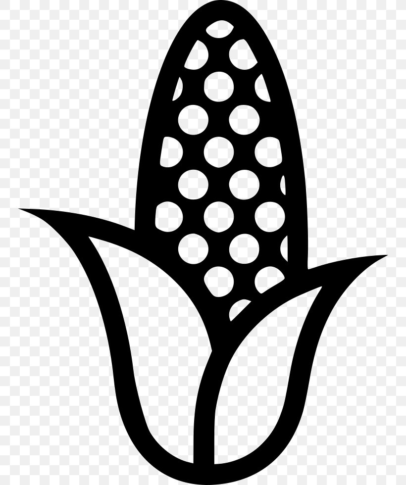 Clip Art Corn On The Cob, PNG, 748x980px, Corn On The Cob, Agriculture, Artwork, Black, Black And White Download Free