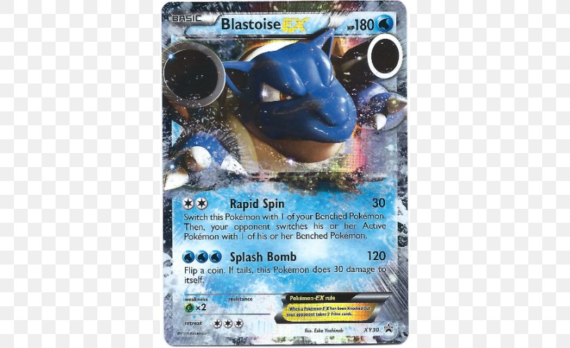 Pokémon Red And Blue Pokémon X And Y Blastoise Pokémon Trading Card Game, PNG, 500x500px, Blastoise, Action Figure, Blaziken, Bulbapedia, Card Game Download Free