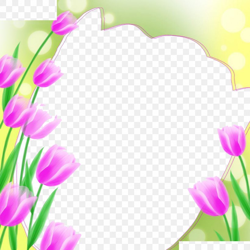 Tulip Picture Frame Flower Illustration, PNG, 1024x1024px, Tulip, Flora, Floral Design, Floristry, Flower Download Free