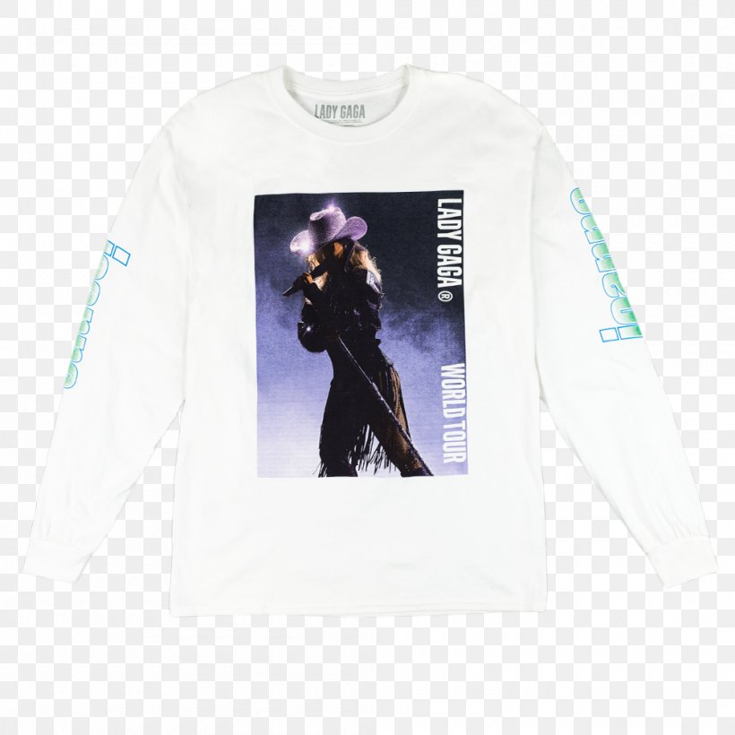 T-shirt Joanne World Tour Sleeve The Edge Of Glory, PNG, 1000x1000px, Tshirt, Artpop, Brand, Clothing, Edge Of Glory Download Free