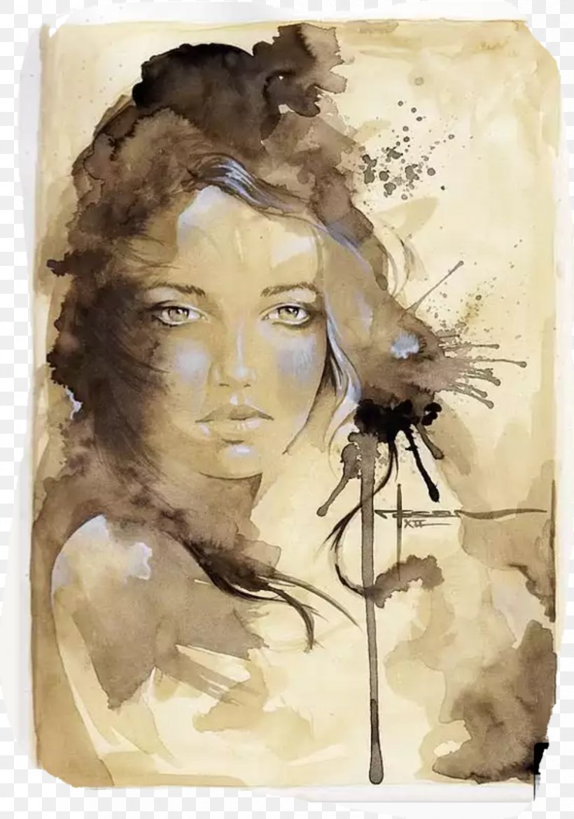 Watercolor Painting Portrait Drawing, PNG, 840x1200px, Watercolor Painting, Art, Artist, Artwork, Drawing Download Free