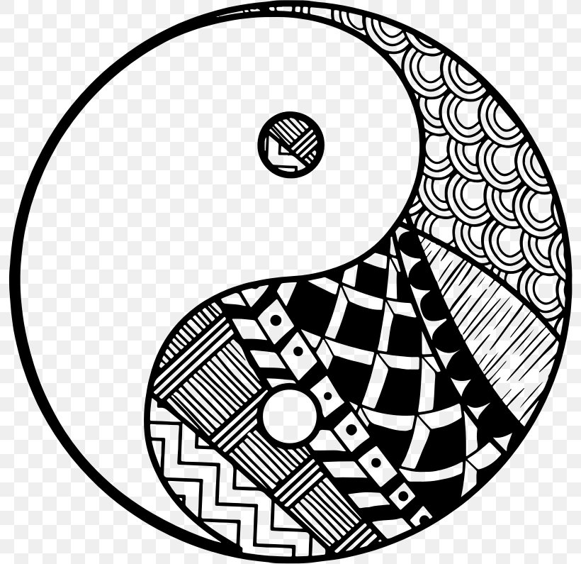 Yin And Yang I Ching Clip Art, PNG, 796x795px, Yin And Yang, Area, Art, Black And White, Drawing Download Free