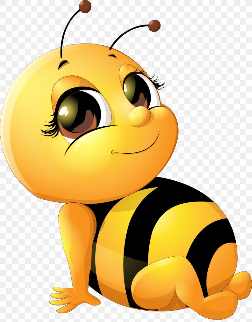 Bee Royalty-free Vector Graphics Clip Art Illustration, PNG, 1711x2192px, Bee, Animated Cartoon, Animation, Bumblebee, Cartoon Download Free