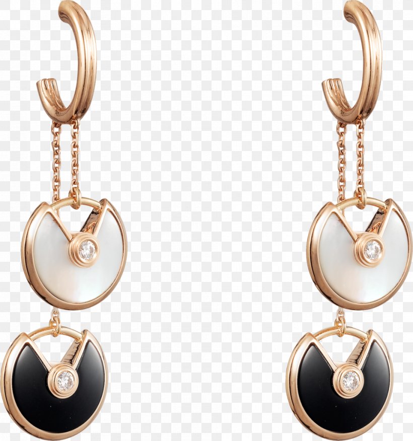 Earring Pearl Onyx Cartier Carat, PNG, 958x1024px, Earring, Amulet, Body Jewelry, Brilliant, Carat Download Free