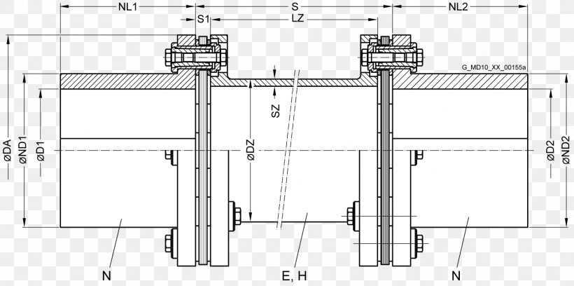 Coupling Machine Gear Technical Drawing Engineering, PNG, 1544x770px, Coupling, Area, Box, Diagram, Drawing Download Free