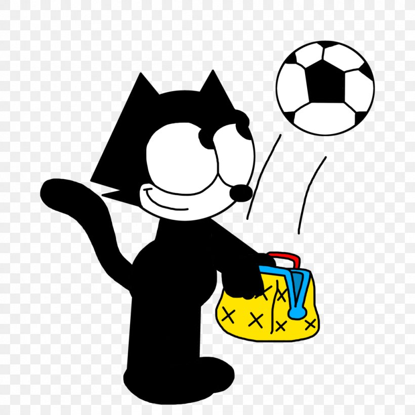 Felix The Cat Football Cartoon, PNG, 1024x1024px, 2014 Fifa World Cup, Cat, Area, Artwork, Ball Download Free