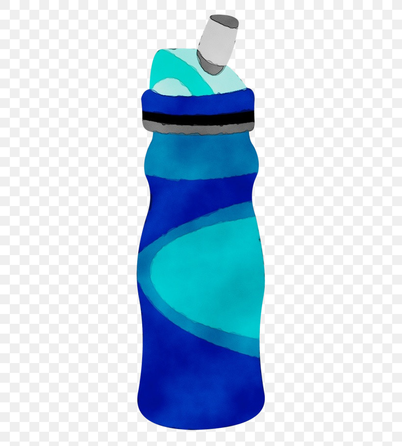 Plastic Bottle, PNG, 500x909px, Watercolor, Aqua, Blue, Bottle, Cobalt Blue Download Free