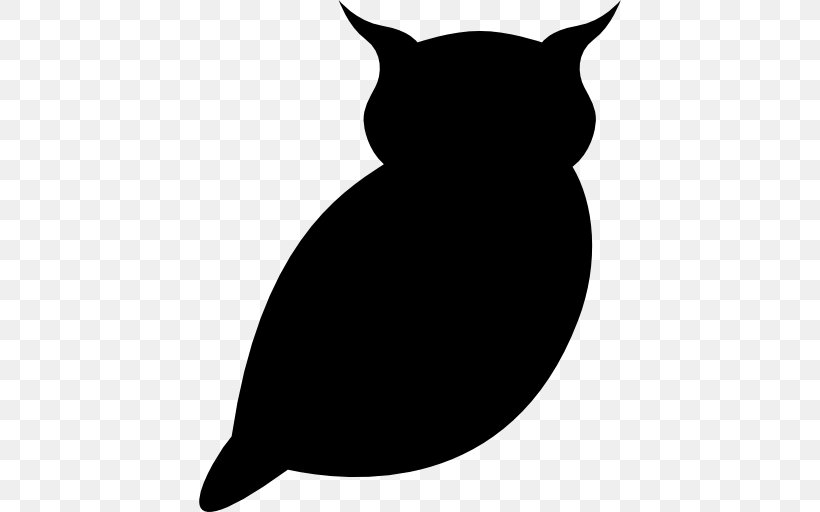 Whiskers Bird Owl Cat Clip Art, PNG, 512x512px, Whiskers, Animal, Bird, Black, Black And White Download Free