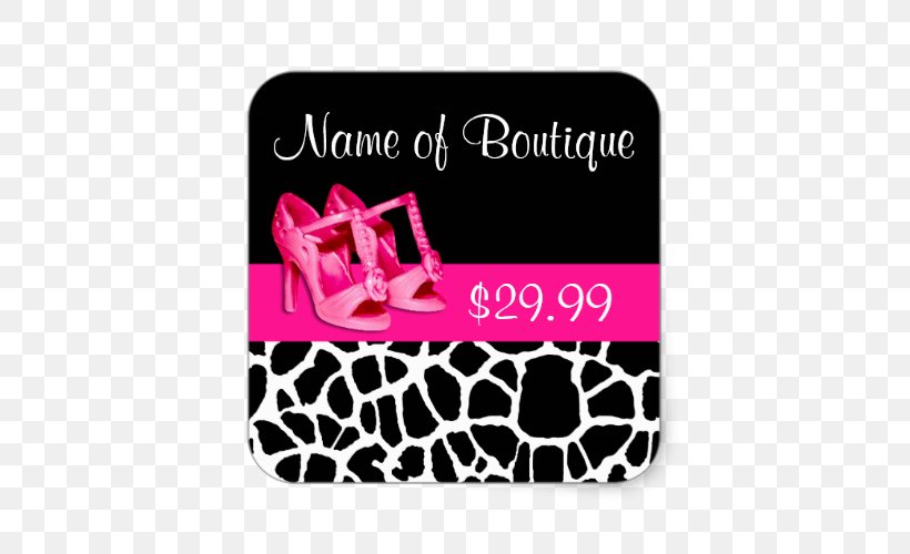 Pink High-heeled Shoe Printing Sticker, PNG, 500x500px, Pink, Animal Print, Brand, Court Shoe, Dress Download Free