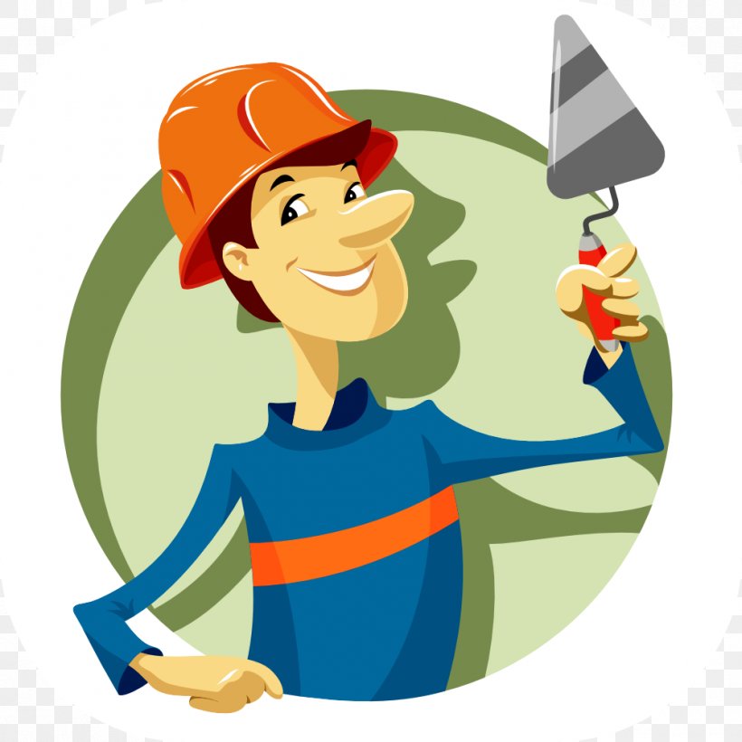 Bricklayer Masonry Trowel Architectural Engineering, PNG, 1000x1000px, Bricklayer, Architectural Engineering, Art, Boy, Caricature Download Free