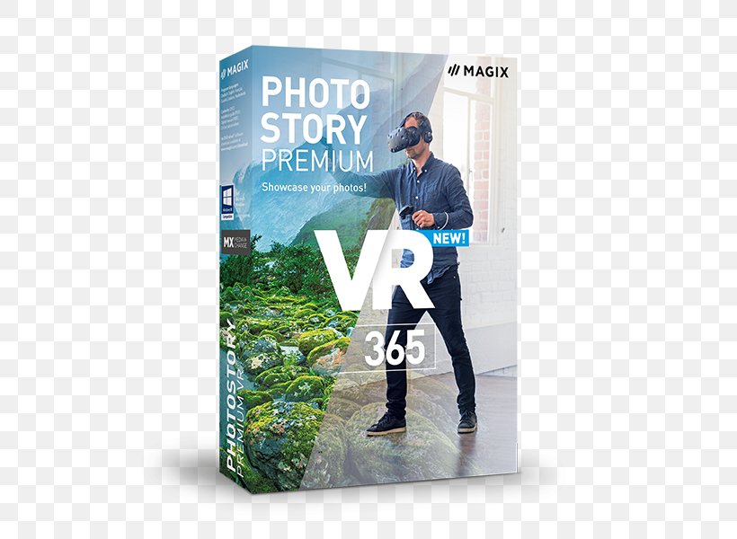 Magix Fotostory Virtual Reality Samsung Gear VR Photo Story, PNG, 600x600px, Magix, Advertising, Banner, Brand, Computer Software Download Free