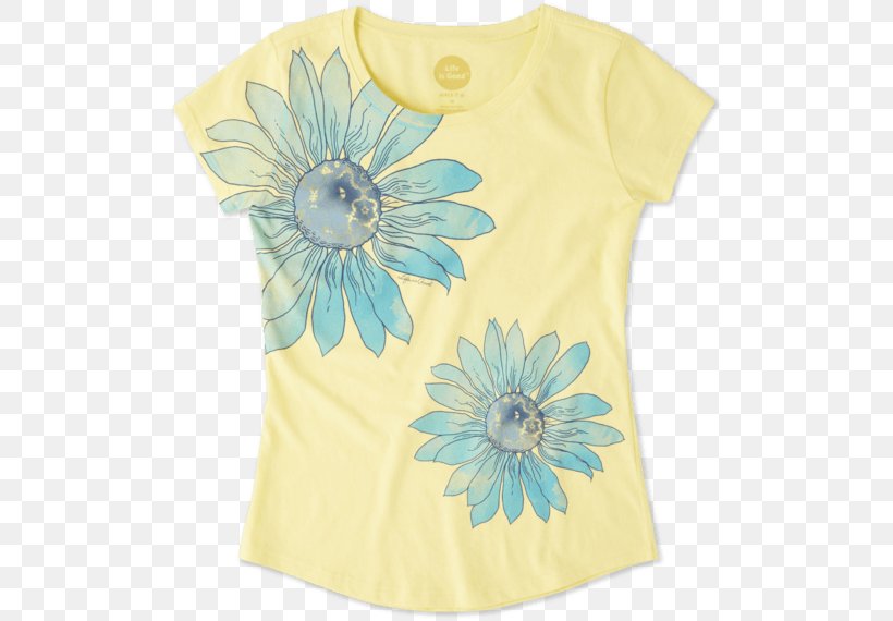 T-shirt Life Is Good Company Sleeve Hoodie Nightwear, PNG, 570x570px, Tshirt, Bluza, Clothing, Flower, Flowering Plant Download Free