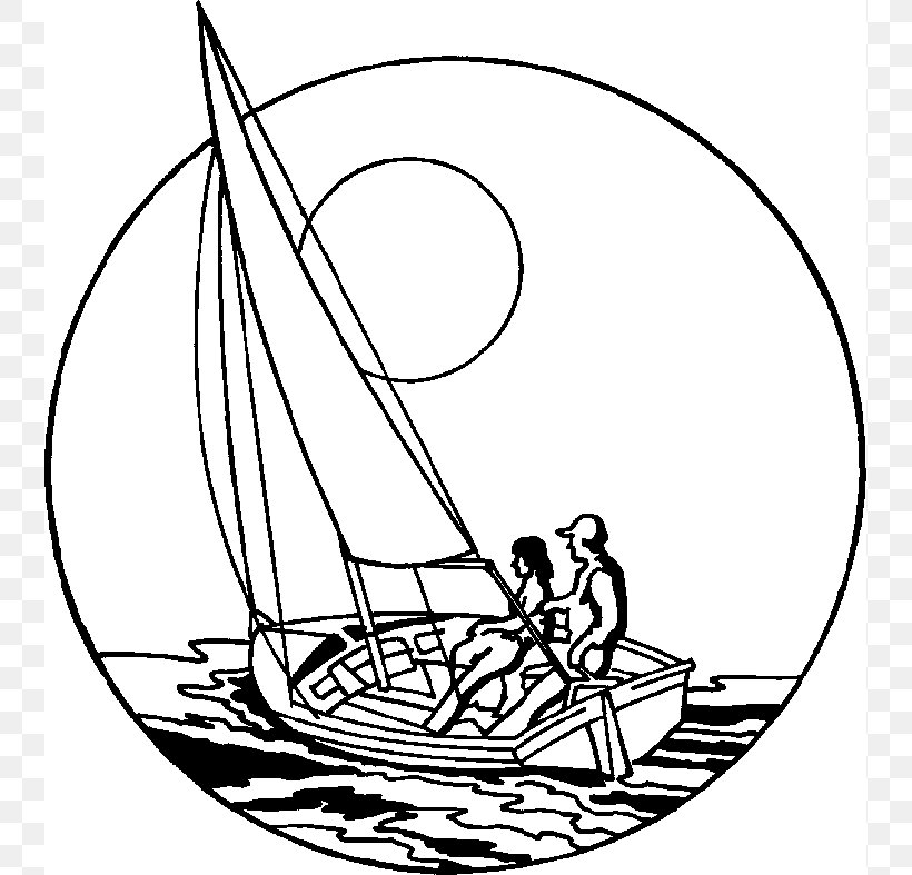Images Of Sailboat Clip Art Black And White