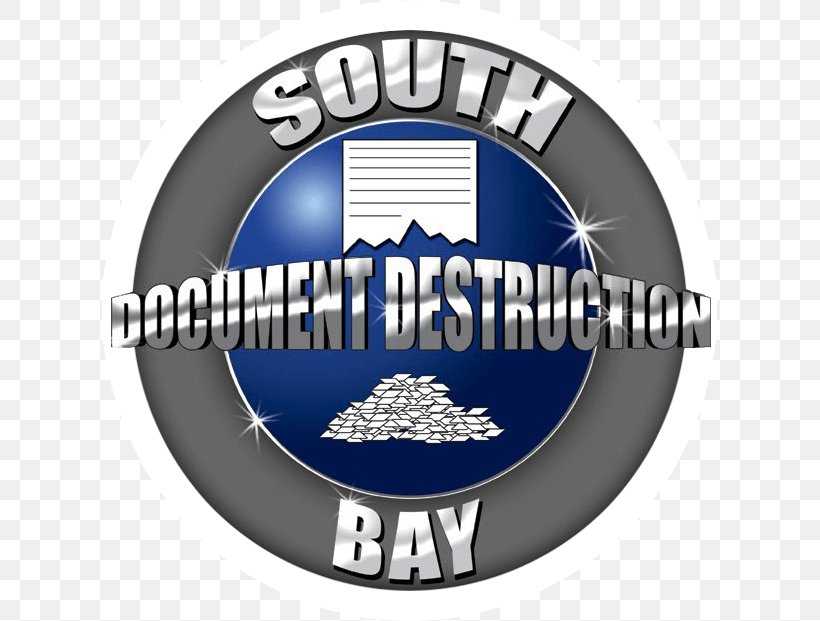 South Bay Document Destruction Gardena Logo Brand, PNG, 615x621px, Gardena, Badge, Brand, California, Document Download Free