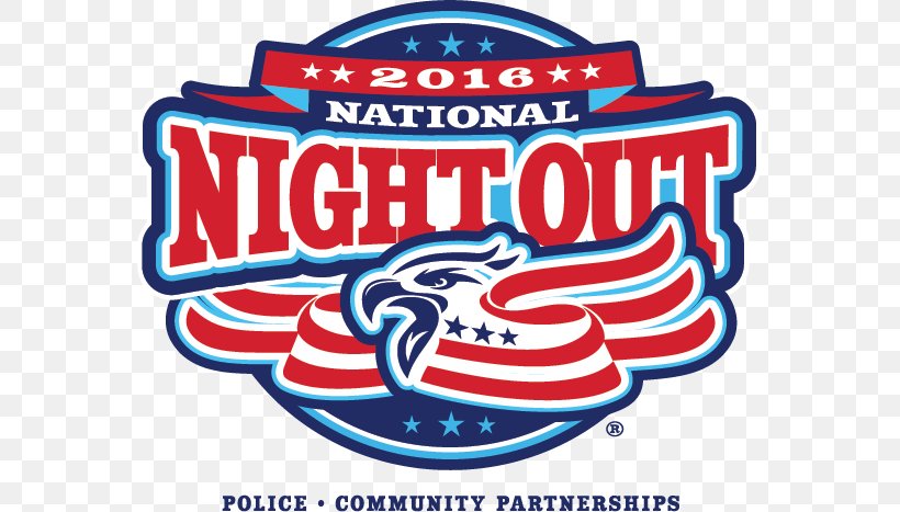 2016 National Night Out Police 2 August Neighborhood Watch Crime, PNG, 569x467px, 2016, Police, Area, Brand, Community Policing Download Free