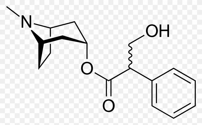 Hyoscine Hyoscyamine Belladonna Atropine Muscarinic Antagonist, PNG, 1280x793px, Hyoscine, Area, Atropine, Belladonna, Black And White Download Free