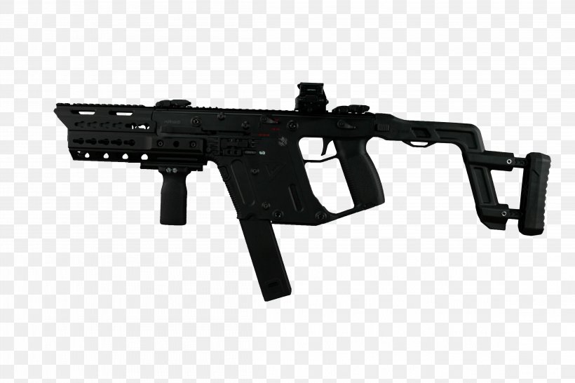 KRISS Vector Submachine Gun Firearm Airsoft Weapon, PNG, 4608x3072px, Watercolor, Cartoon, Flower, Frame, Heart Download Free