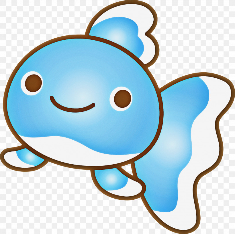 Baby Goldfish Goldfish, PNG, 3000x2997px, Baby Goldfish, Aqua, Blue, Cartoon, Emoticon Download Free