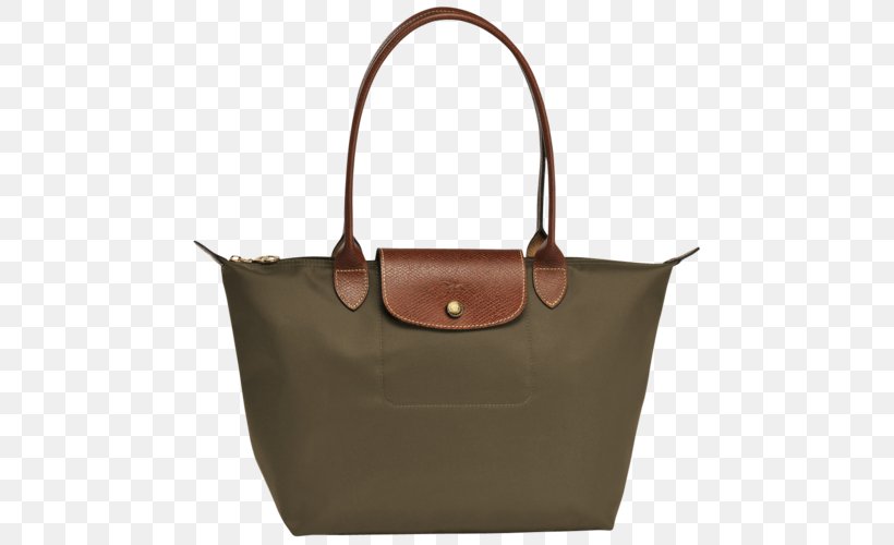 Longchamp Tote Bag Pliage Handbag, PNG, 500x500px, Longchamp, Bag, Beige, Brand, Brown Download Free