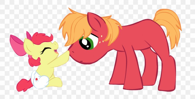 Pony Apple Bloom Big McIntosh Diaper Applejack, PNG, 985x503px, Watercolor, Cartoon, Flower, Frame, Heart Download Free