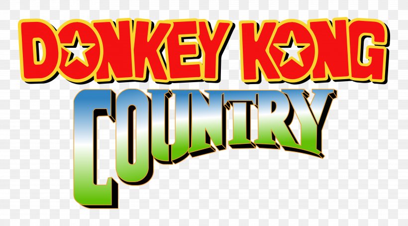 Donkey Kong Country Logo Video Games Brand Font, PNG, 3830x2123px, Donkey Kong Country, Banner, Brand, Donkey Kong, Donkey Kong 94 Download Free