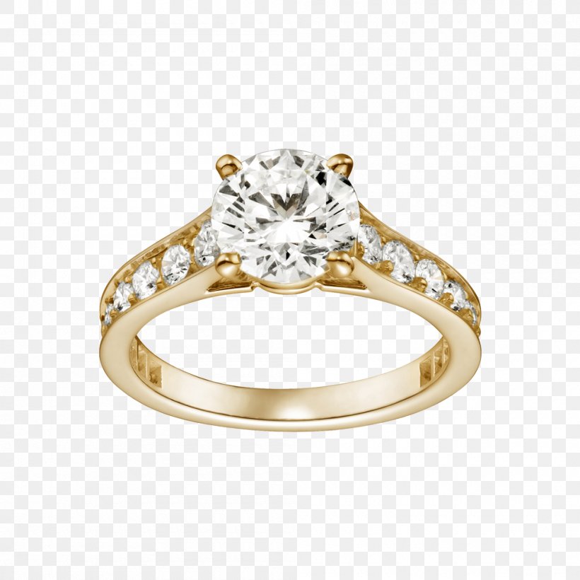 Engagement Ring Diamond Wedding Ring Gold, PNG, 1000x1000px, Engagement Ring, Body Jewelry, Brilliant, Carat, Colored Gold Download Free