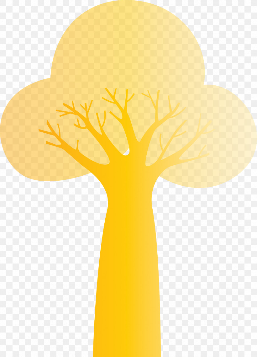 Yellow Font Cartoon Flower Meter, PNG, 2160x3000px, Cartoon Tree, Abstract Tree, Cartoon, Flower, Meter Download Free