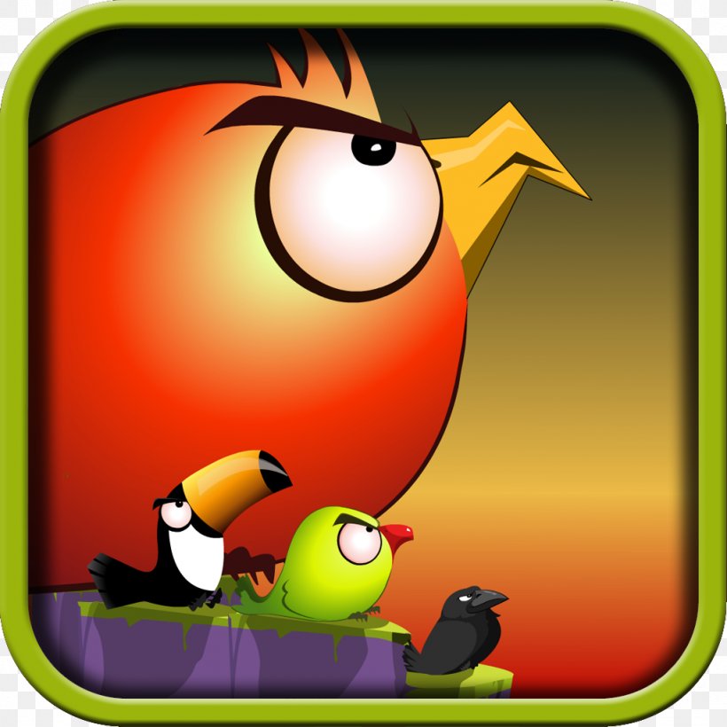 Bird Cartoon Desktop Wallpaper Clip Art, PNG, 1024x1024px, Bird, Animal, Beak, Cartoon, Computer Download Free