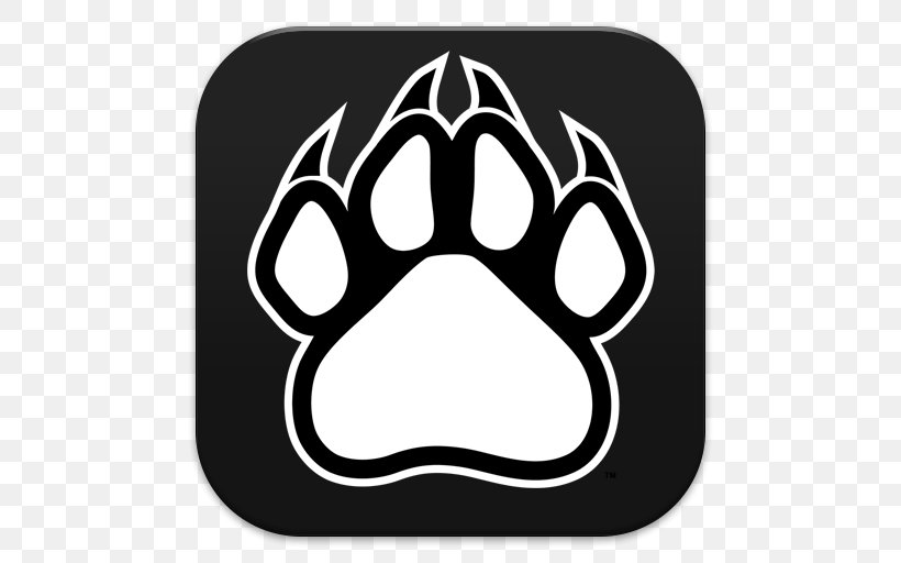 Black Panther Tiger Paw Clip Art Bear, PNG, 512x512px, Black Panther, Art, Bear, Black, Black And White Download Free