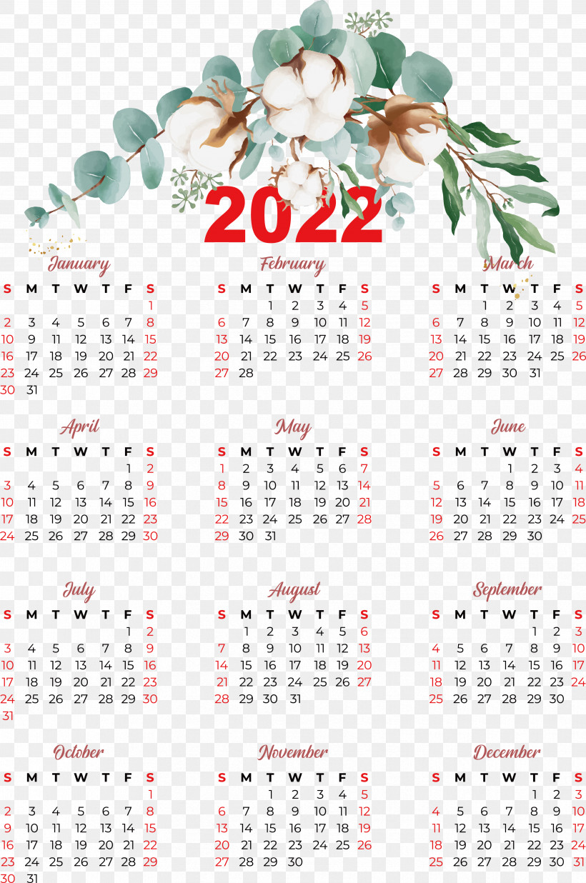 Calendar Reading 2022 Gratis, PNG, 3449x5201px, Calendar, Gratis, January, January 4, Month Download Free