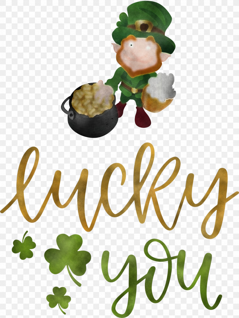 Lucky You Patricks Day Saint Patrick, PNG, 2257x3000px, Lucky You, Biology, Christmas Day, Christmas Ornament, Christmas Ornament M Download Free