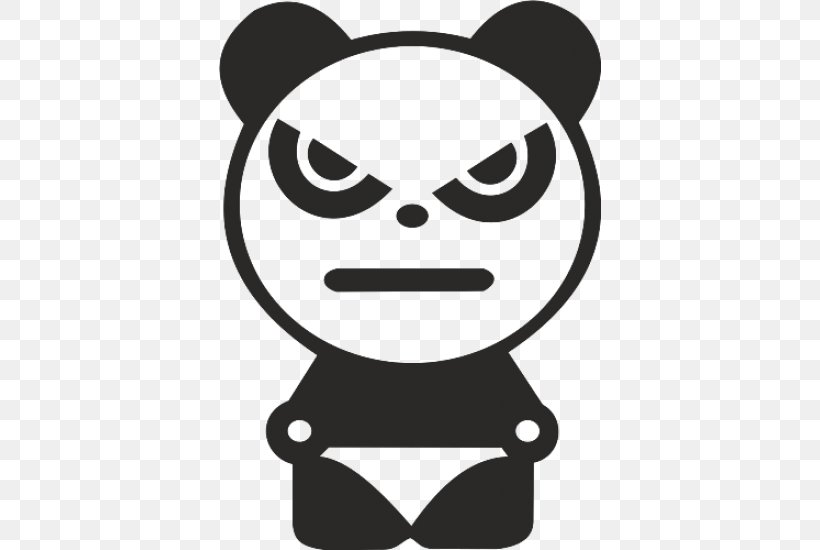 Sticker Decal Giant Panda Car Bear, PNG, 550x550px, Sticker, Bear, Black, Black And White, Brand Download Free