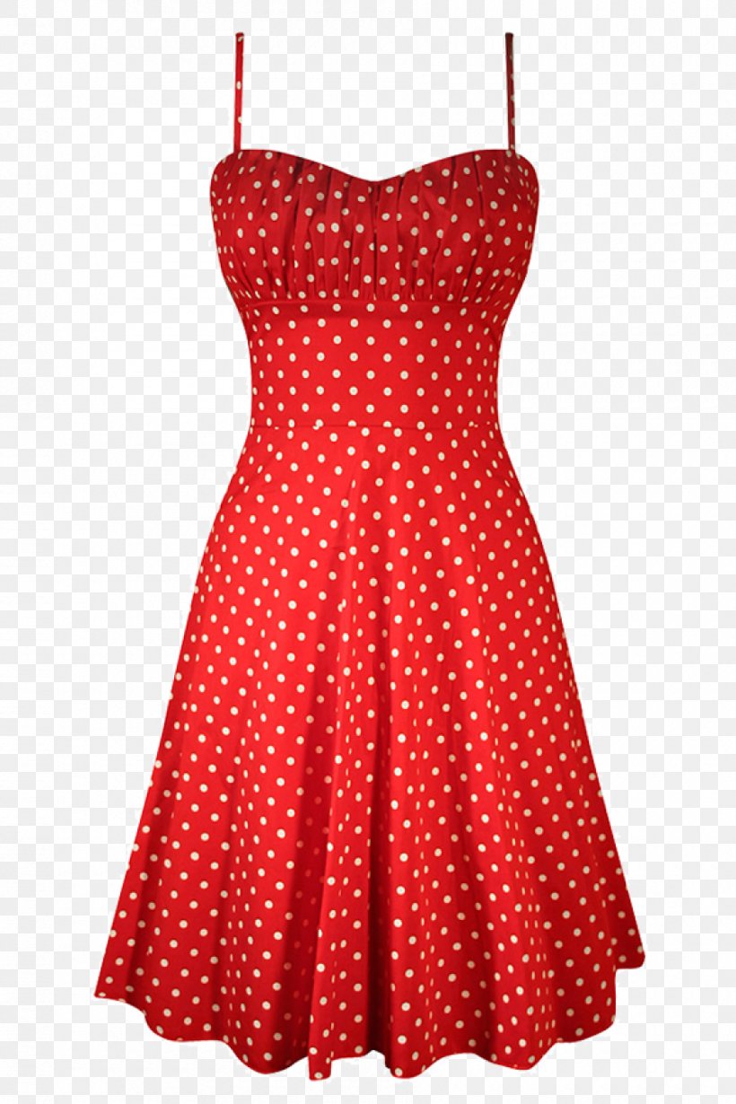 1950s Polka Dot Dress Clothing Skirt, PNG, 900x1350px, Watercolor, Cartoon, Flower, Frame, Heart Download Free