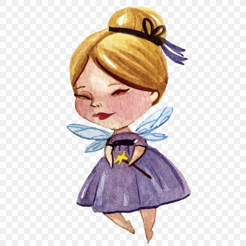 Fairy Tale Wand Watercolor Painting, PNG, 1500x1500px, Fairy, Art, Cartoon, Costume Design, Fairy Tale Download Free