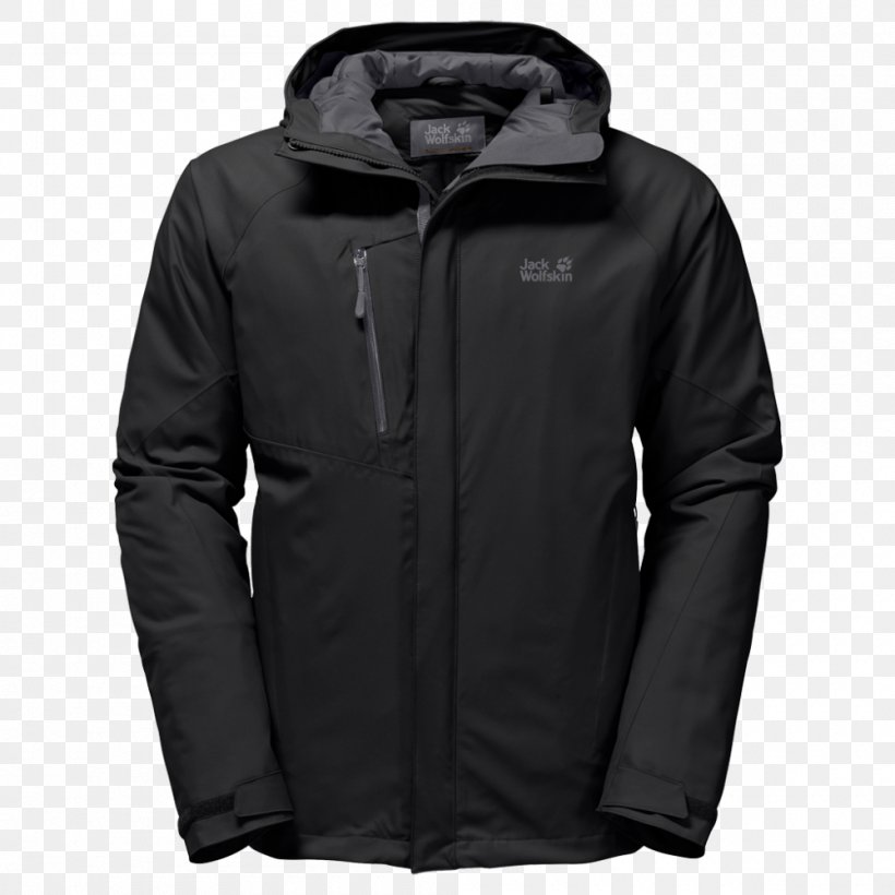 Jacket Jack Wolfskin Parka Clothing Blouson, PNG, 1000x1000px, Jacket, Black, Blouson, Clothing, Coat Download Free